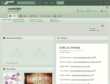 Tablet Screenshot of cometslight.deviantart.com