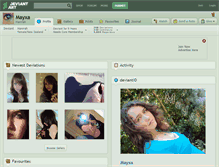 Tablet Screenshot of mayxa.deviantart.com