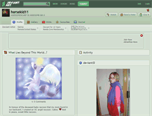 Tablet Screenshot of horsekid11.deviantart.com