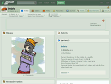 Tablet Screenshot of imbris.deviantart.com