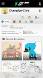 Mobile Screenshot of champion-chris.deviantart.com