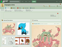 Tablet Screenshot of champion-chris.deviantart.com