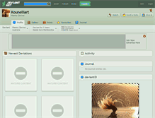 Tablet Screenshot of kounelliart.deviantart.com