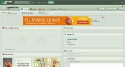 Desktop Screenshot of cybertickles.deviantart.com