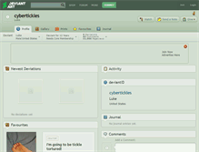 Tablet Screenshot of cybertickles.deviantart.com
