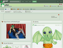 Tablet Screenshot of laram.deviantart.com