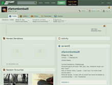 Tablet Screenshot of efantombombadil.deviantart.com