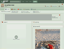 Tablet Screenshot of no-action-man.deviantart.com