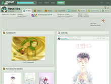 Tablet Screenshot of hanai-kira.deviantart.com