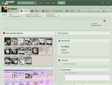 Tablet Screenshot of le-bitch.deviantart.com