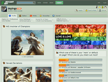 Tablet Screenshot of depingo.deviantart.com