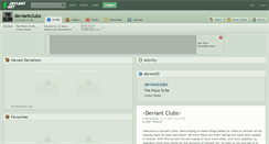 Desktop Screenshot of deviantclubs.deviantart.com