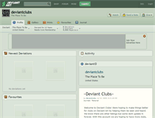 Tablet Screenshot of deviantclubs.deviantart.com