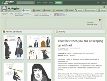 Tablet Screenshot of mchuggies.deviantart.com