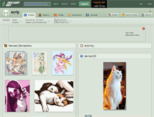 Tablet Screenshot of ecrip.deviantart.com