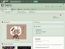 Tablet Screenshot of dragion23.deviantart.com