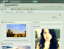Tablet Screenshot of novemberrain0502.deviantart.com