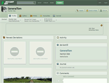 Tablet Screenshot of generaltom.deviantart.com