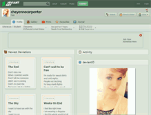 Tablet Screenshot of cheyennecarpenter.deviantart.com