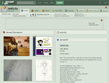 Tablet Screenshot of mmdlilly.deviantart.com