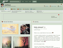Tablet Screenshot of martina-c.deviantart.com
