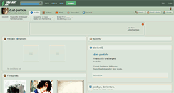 Desktop Screenshot of dust-particle.deviantart.com