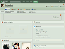 Tablet Screenshot of dust-particle.deviantart.com