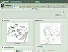 Tablet Screenshot of flaringfox.deviantart.com