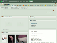 Tablet Screenshot of bigbumplz.deviantart.com