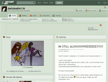 Tablet Screenshot of darkdeath6136.deviantart.com