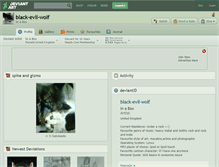 Tablet Screenshot of black-evil-wolf.deviantart.com