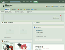 Tablet Screenshot of drblackjack.deviantart.com