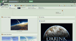 Desktop Screenshot of darink.deviantart.com