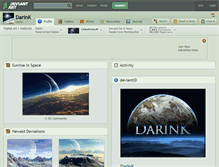 Tablet Screenshot of darink.deviantart.com
