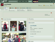 Tablet Screenshot of lord-paladin.deviantart.com