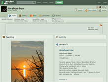 Tablet Screenshot of marebear-bear.deviantart.com