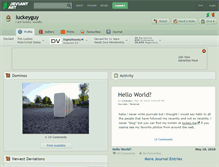 Tablet Screenshot of luckeyguy.deviantart.com