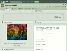 Tablet Screenshot of bluemoonfairy99.deviantart.com