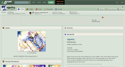 Desktop Screenshot of eggsding.deviantart.com