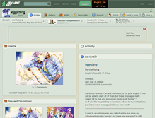 Tablet Screenshot of eggsding.deviantart.com