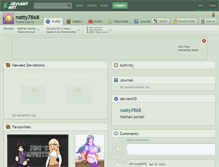 Tablet Screenshot of natty7868.deviantart.com
