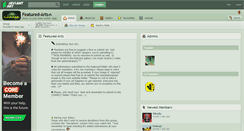 Desktop Screenshot of featured-arts.deviantart.com