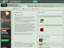 Tablet Screenshot of featured-arts.deviantart.com