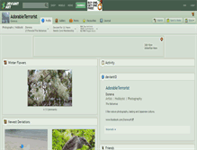 Tablet Screenshot of adorableterrorist.deviantart.com