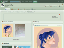 Tablet Screenshot of jennjennyful.deviantart.com