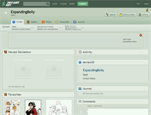 Tablet Screenshot of expandingbelly.deviantart.com