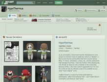 Tablet Screenshot of hypothermus.deviantart.com