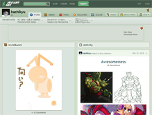 Tablet Screenshot of hachikyu.deviantart.com
