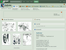 Tablet Screenshot of madhukar.deviantart.com