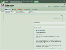 Tablet Screenshot of kd-lunastone.deviantart.com